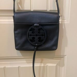 Black Leather Tory Burch Crossbody